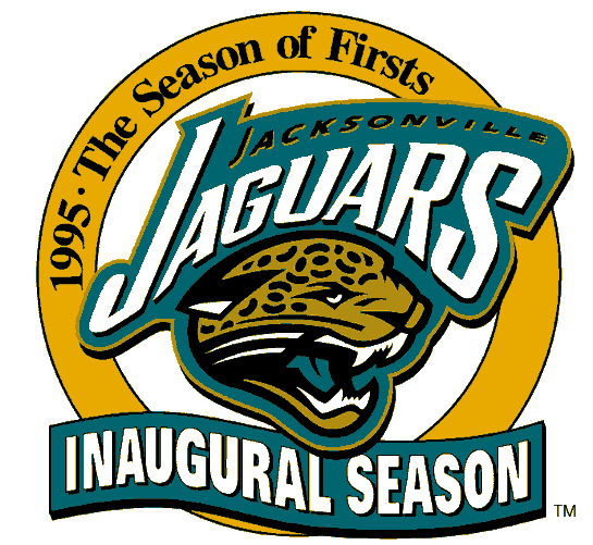 Jacksonville Jaguars 1995 Anniversary Logo vinyl decal